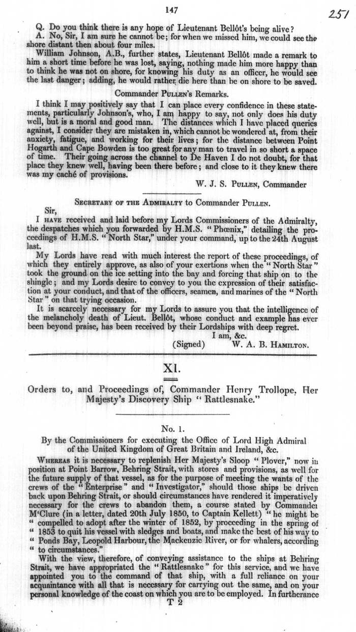 Arctic Blue Books: taylor 1854a, page 147