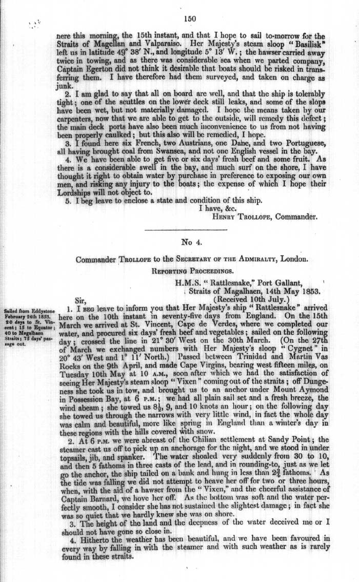 Arctic Blue Books: taylor 1854a, page 150