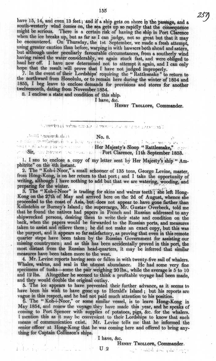 Arctic Blue Books: taylor 1854a, page 155