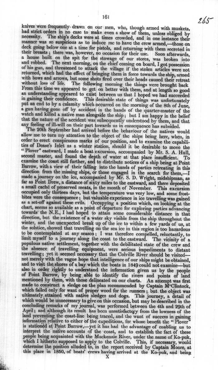 Arctic Blue Books: taylor 1854a, page 161