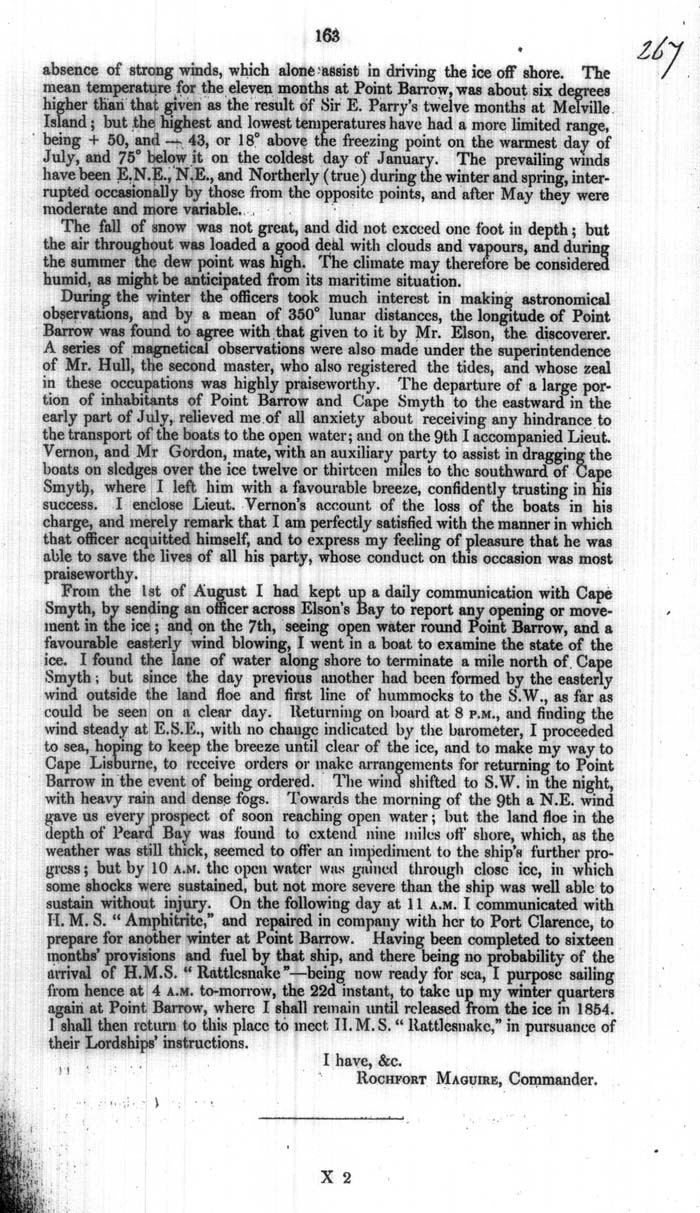 Arctic Blue Books: taylor 1854a, page 163