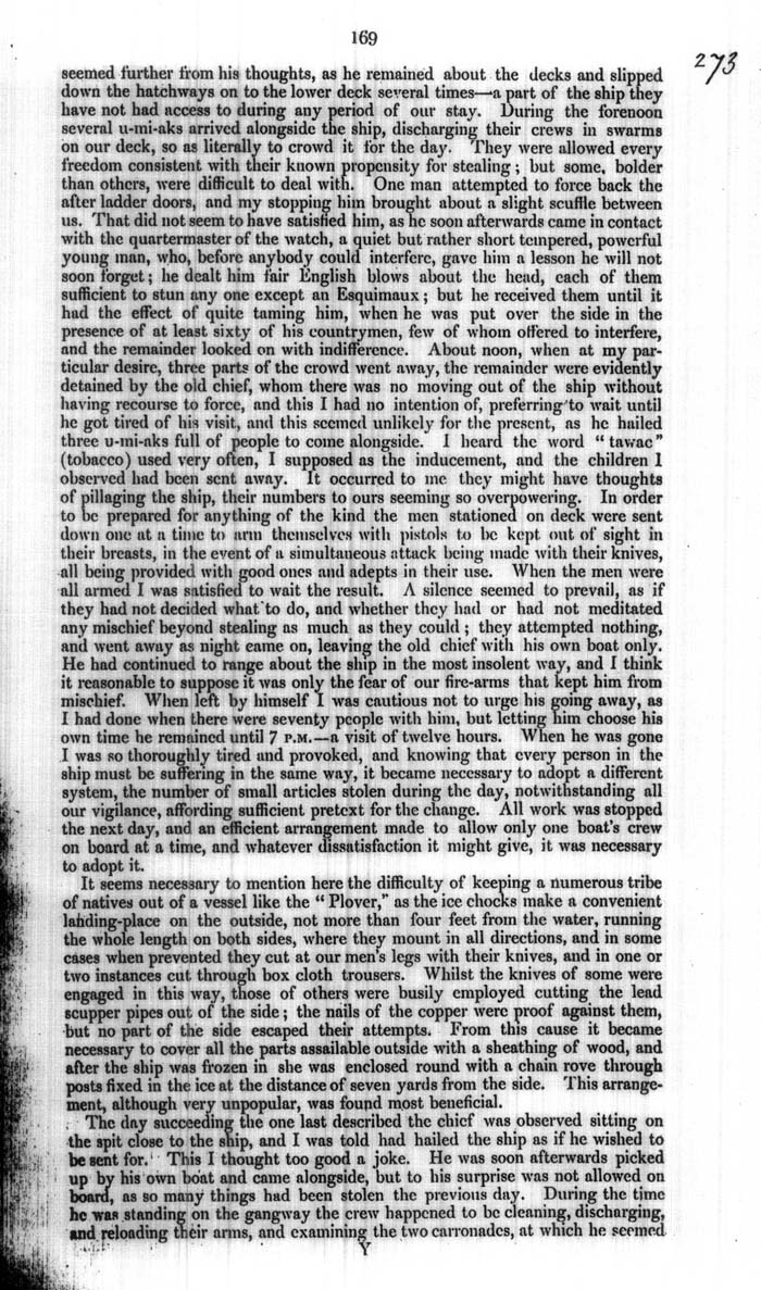Arctic Blue Books: taylor 1854a, page 169
