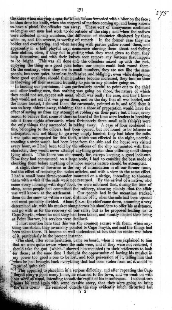 Arctic Blue Books: taylor 1854a, page 171