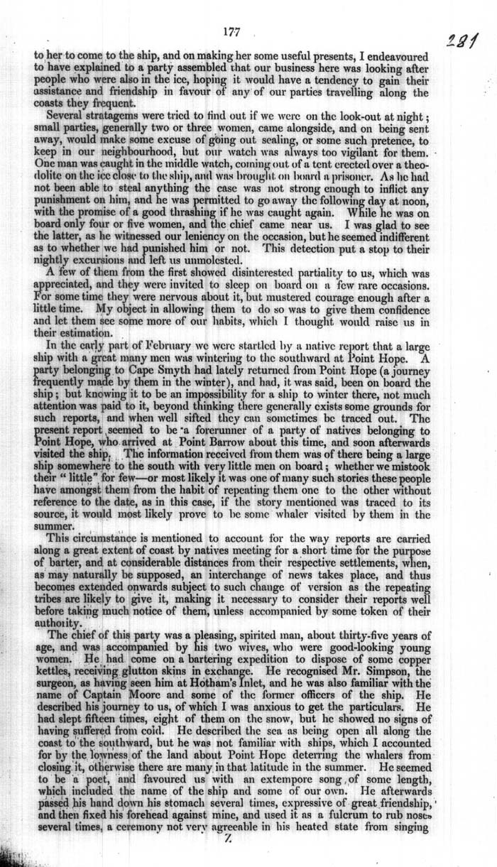 Arctic Blue Books: taylor 1854a, page 177