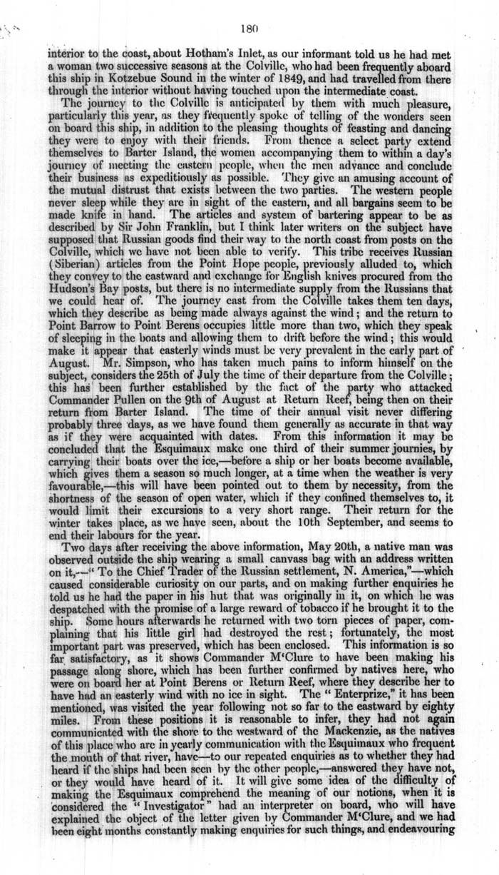 Arctic Blue Books: taylor 1854a, page 180