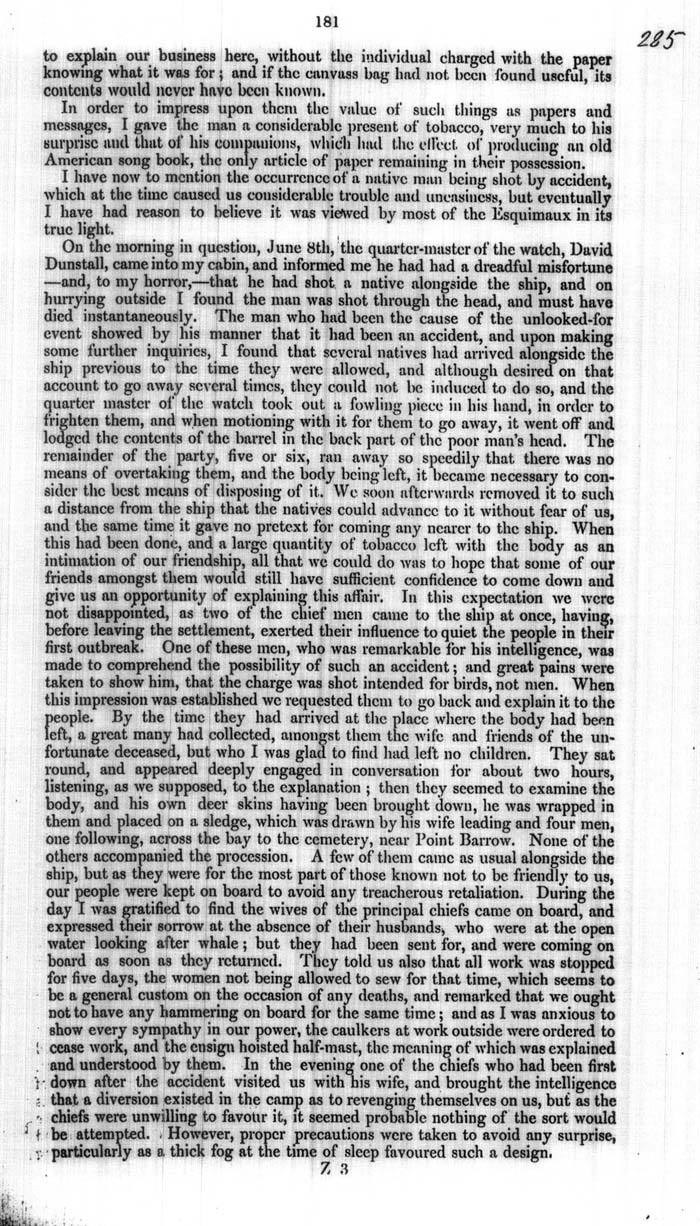 Arctic Blue Books: taylor 1854a, page 181