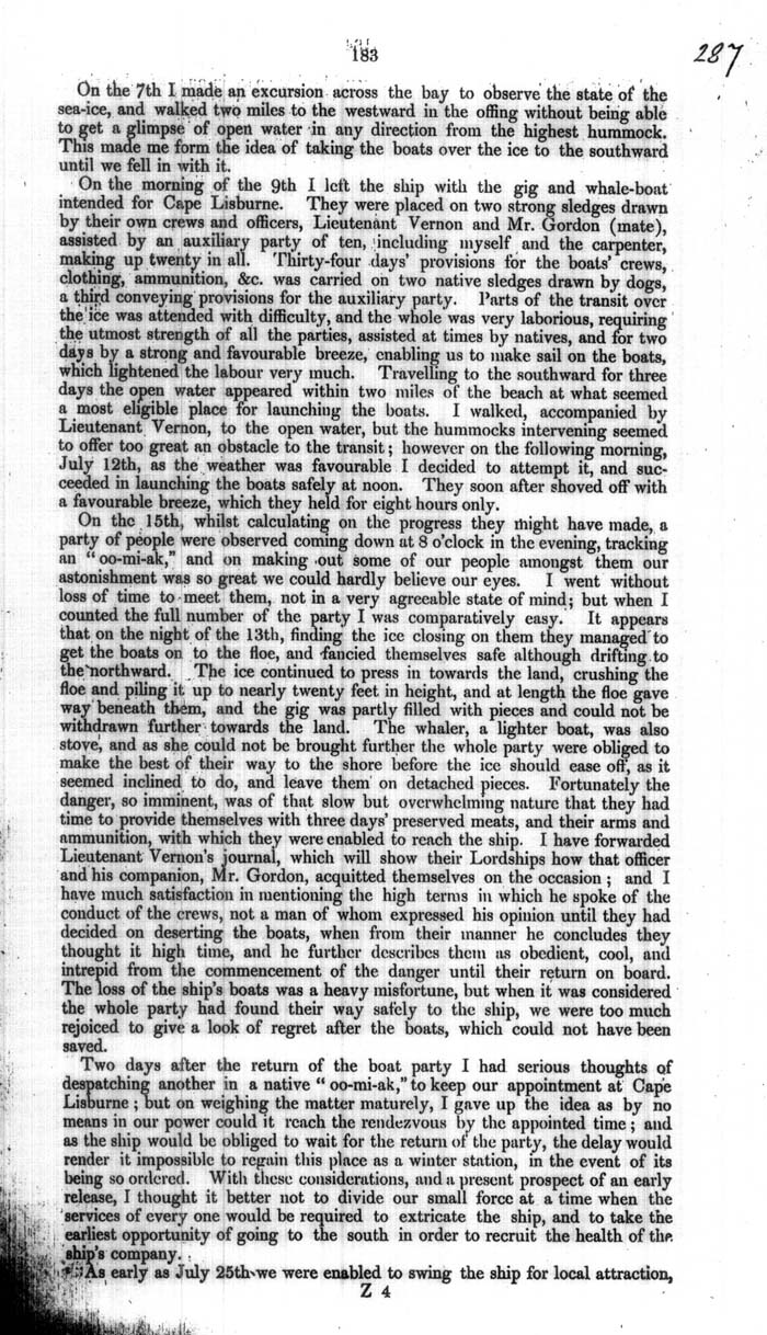 Arctic Blue Books: taylor 1854a, page 183