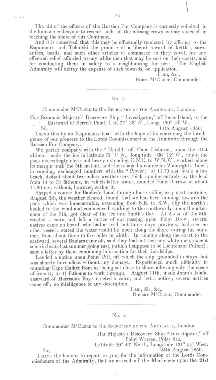 Arctic Blue Books: taylor 1854a, page 24