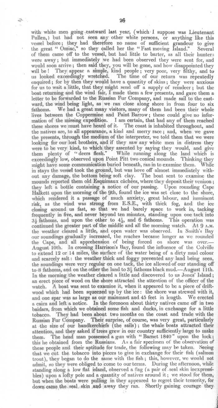 Arctic Blue Books: taylor 1854a, page 26