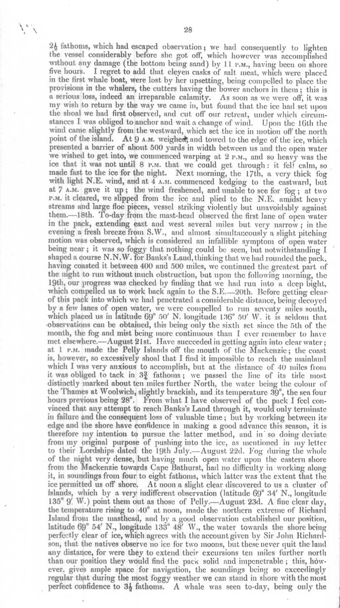 Arctic Blue Books: taylor 1854a, page 28