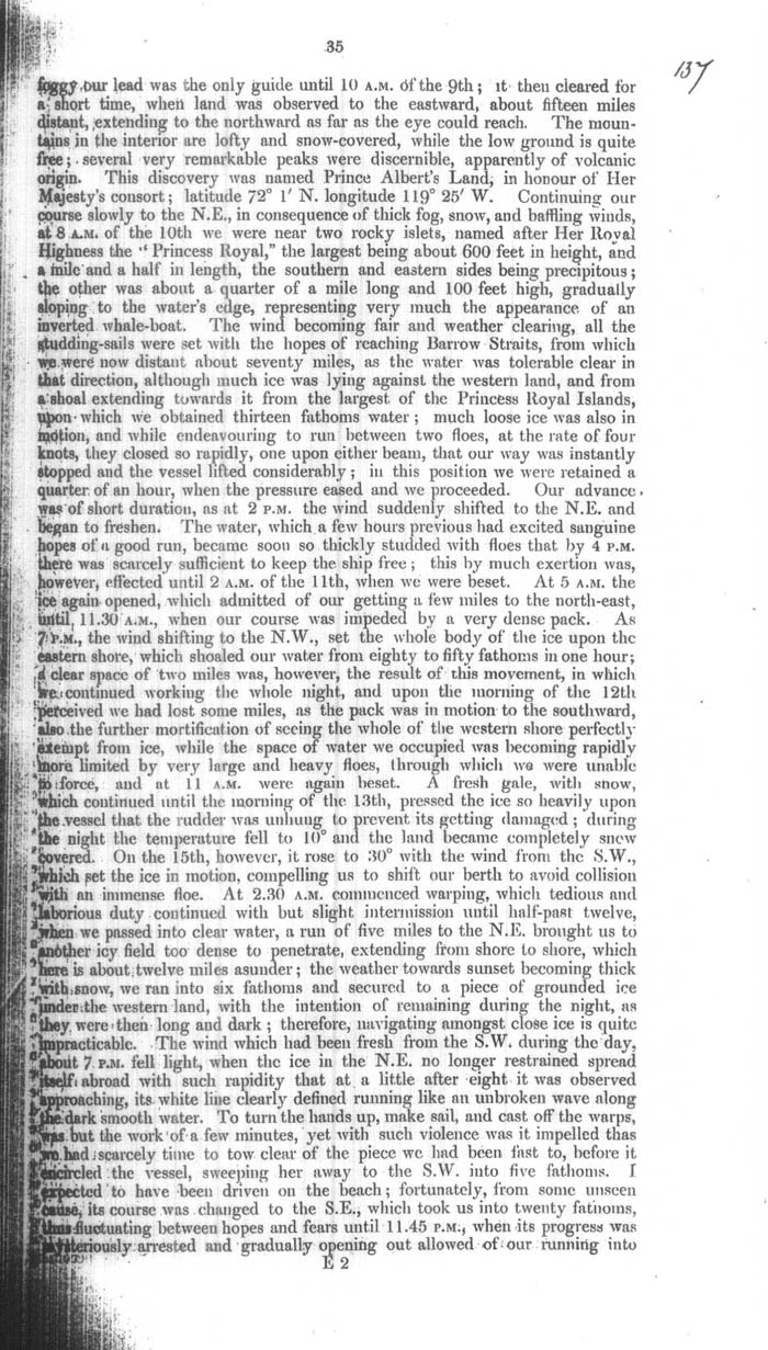 Arctic Blue Books: taylor 1854a, page 35