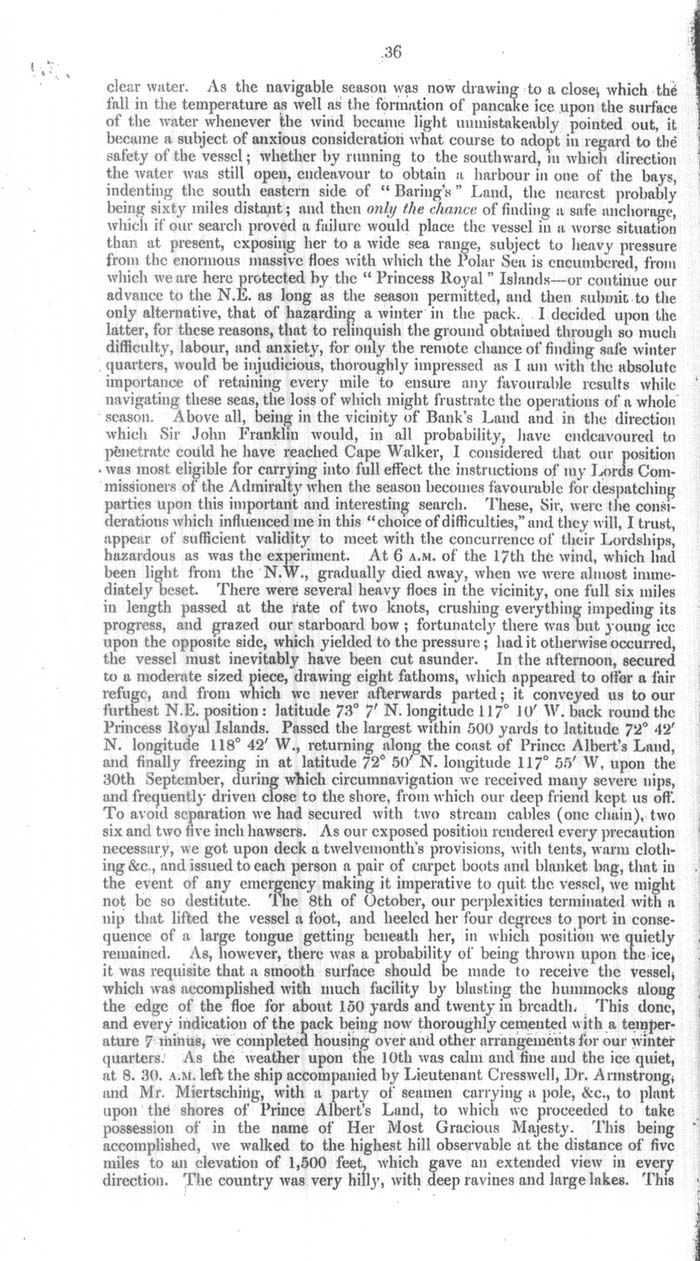 Arctic Blue Books: taylor 1854a, page 36