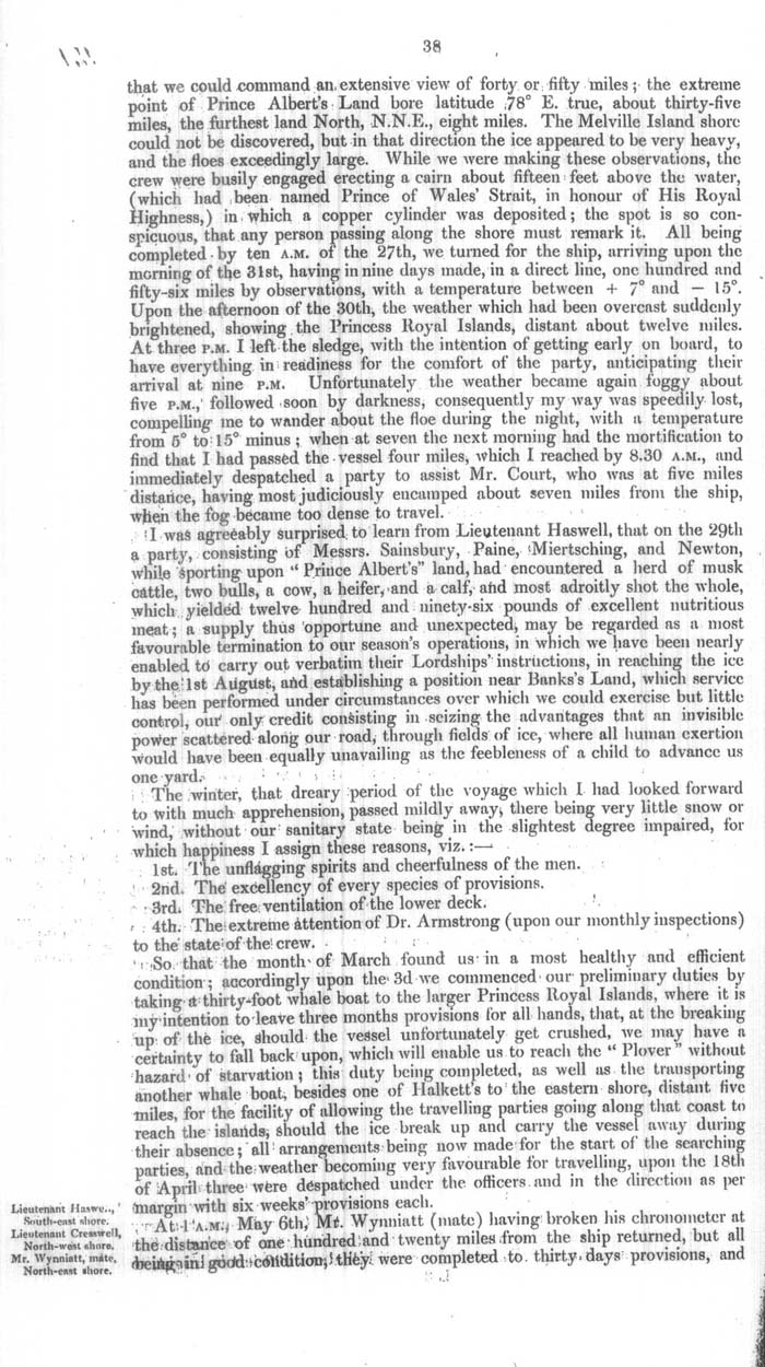 Arctic Blue Books: taylor 1854a, page 38