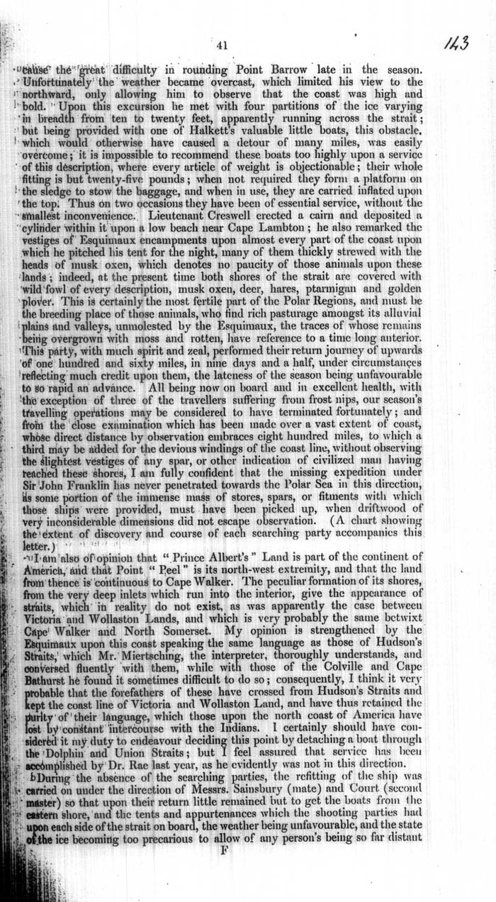 Arctic Blue Books: taylor 1854a, page 41