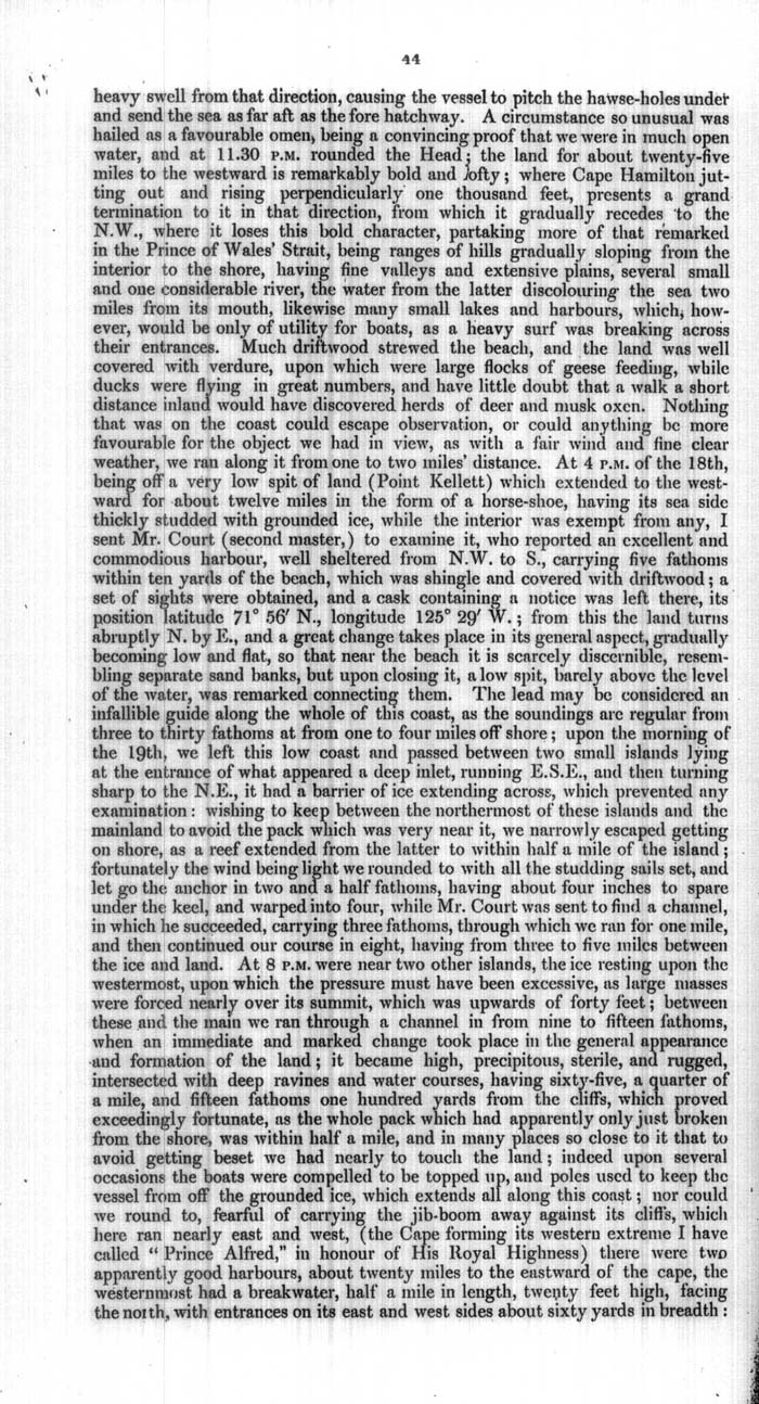 Arctic Blue Books: taylor 1854a, page 44