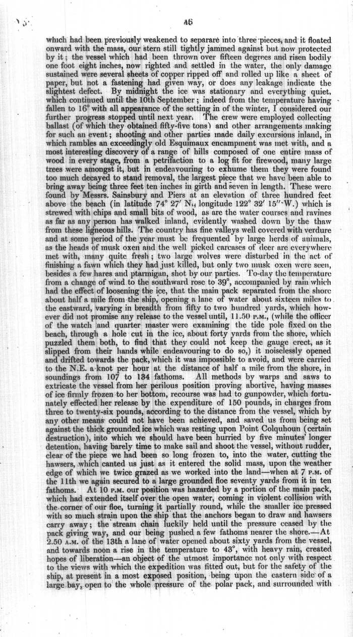 Arctic Blue Books: taylor 1854a, page 46