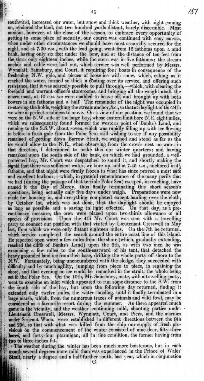Arctic Blue Books: taylor 1854a, page 49
