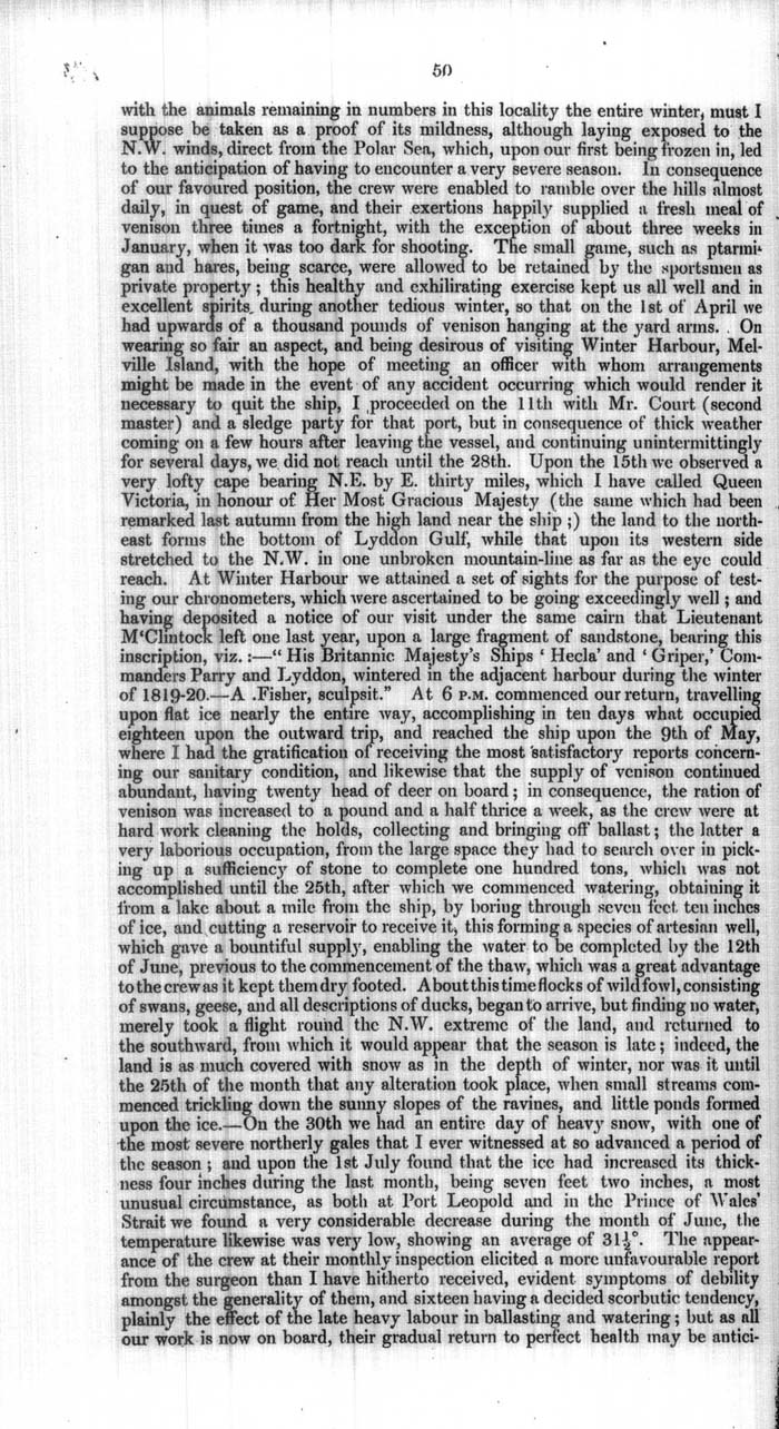Arctic Blue Books: taylor 1854a, page 50