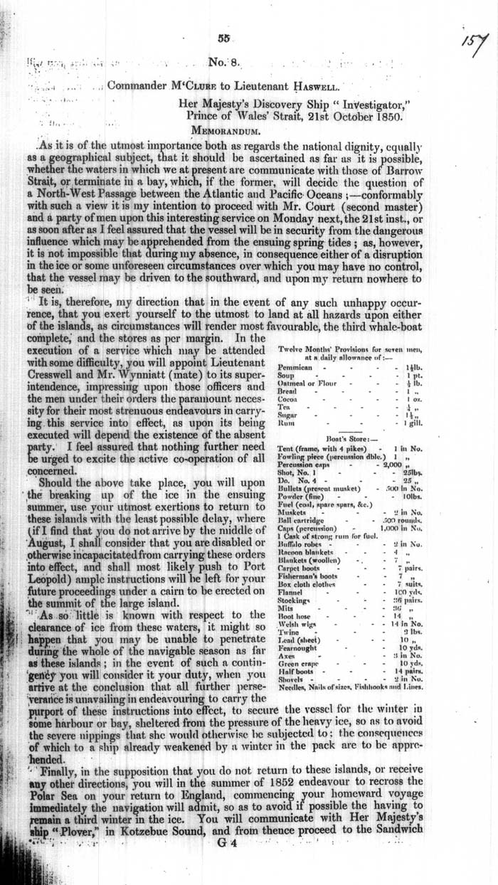 Arctic Blue Books: taylor 1854a, page 55