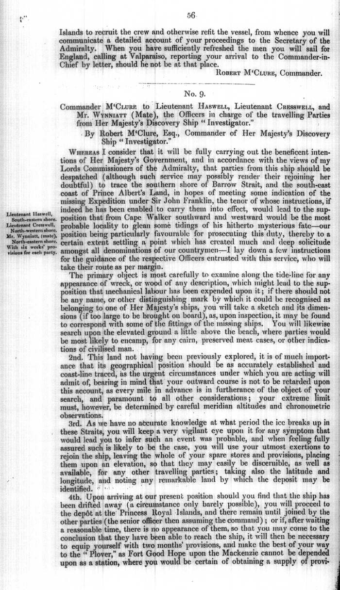 Arctic Blue Books: taylor 1854a, page 56