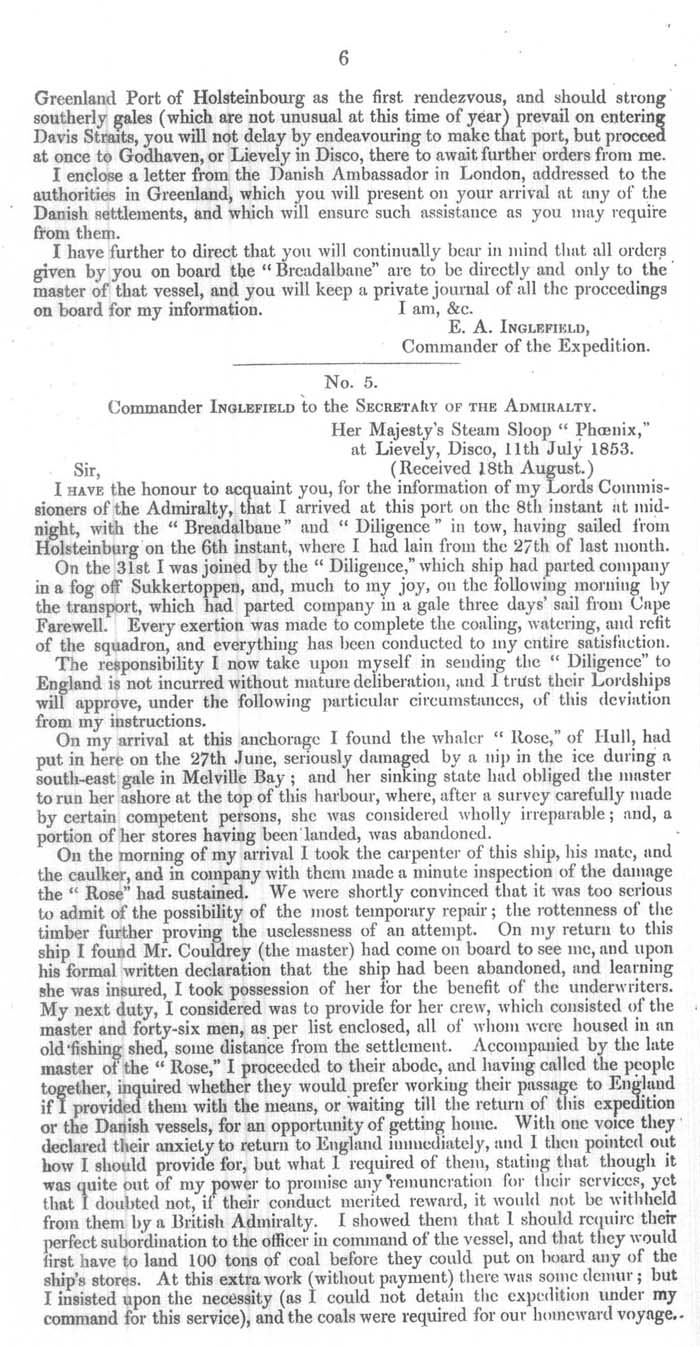 Arctic Blue Books: taylor 1854a, page 6
