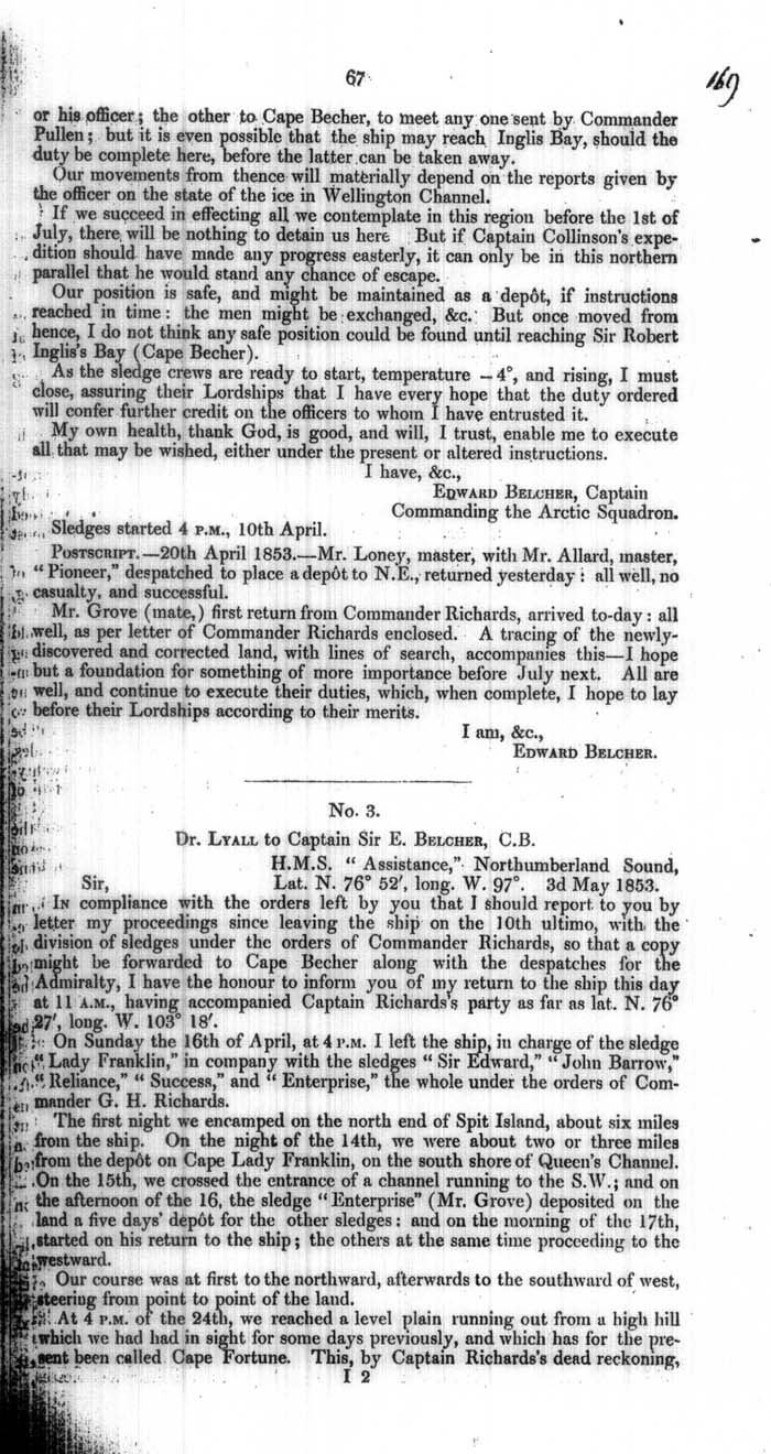 Arctic Blue Books: taylor 1854a, page 67