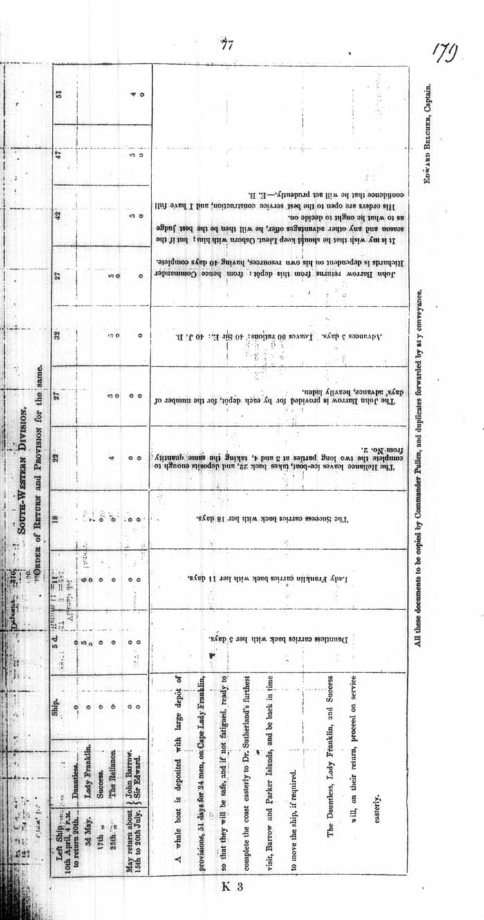 Arctic Blue Books: taylor 1854a, page 77a