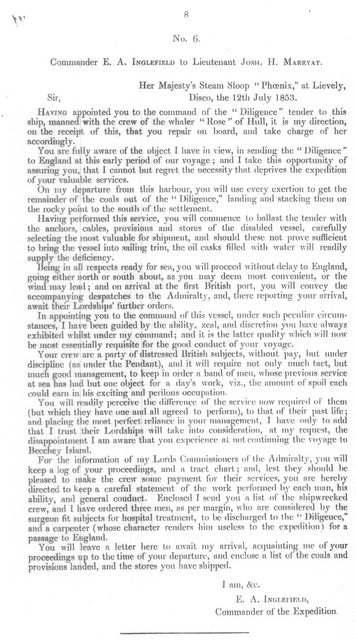 Arctic Blue Books: taylor 1854a, page 8