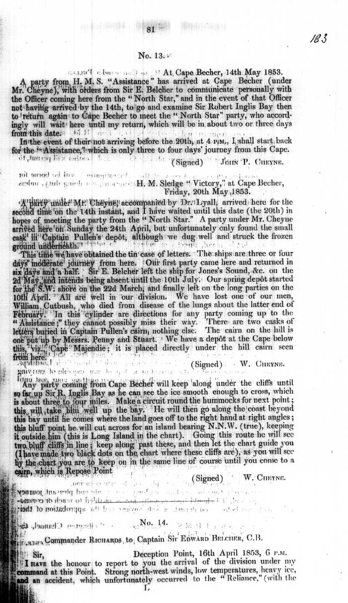 Arctic Blue Books: taylor 1854a, page 81