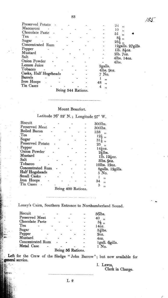 Arctic Blue Books: taylor 1854a, page 83