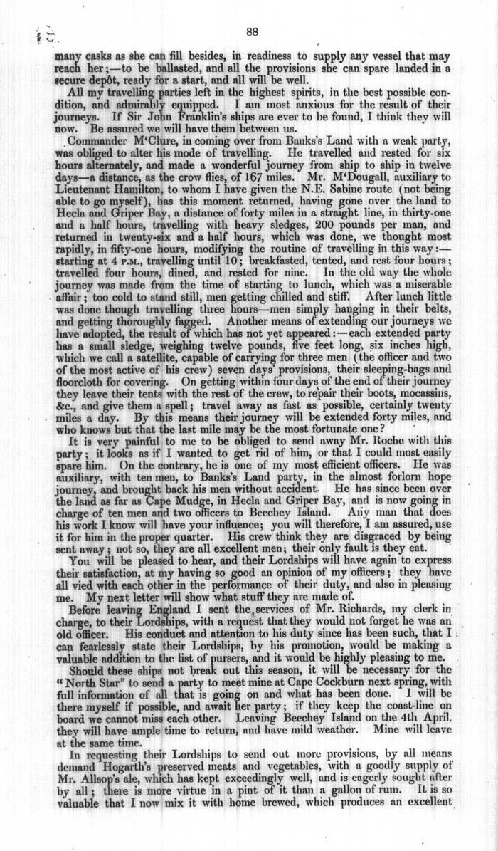 Arctic Blue Books: taylor 1854a, page 88
