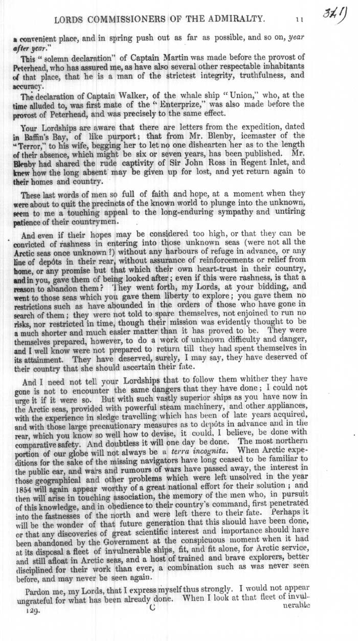 Arctic Blue Books: taylor 1854b, page 11