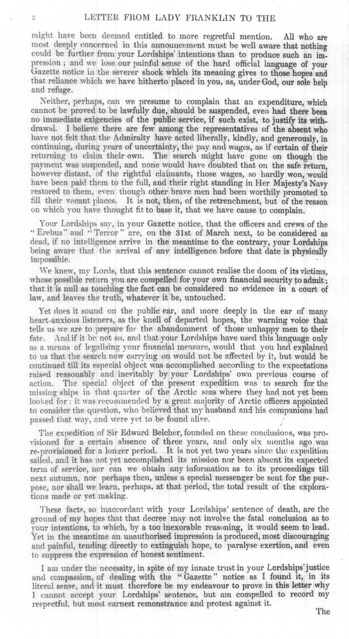Arctic Blue Books: taylor 1854b, page 2