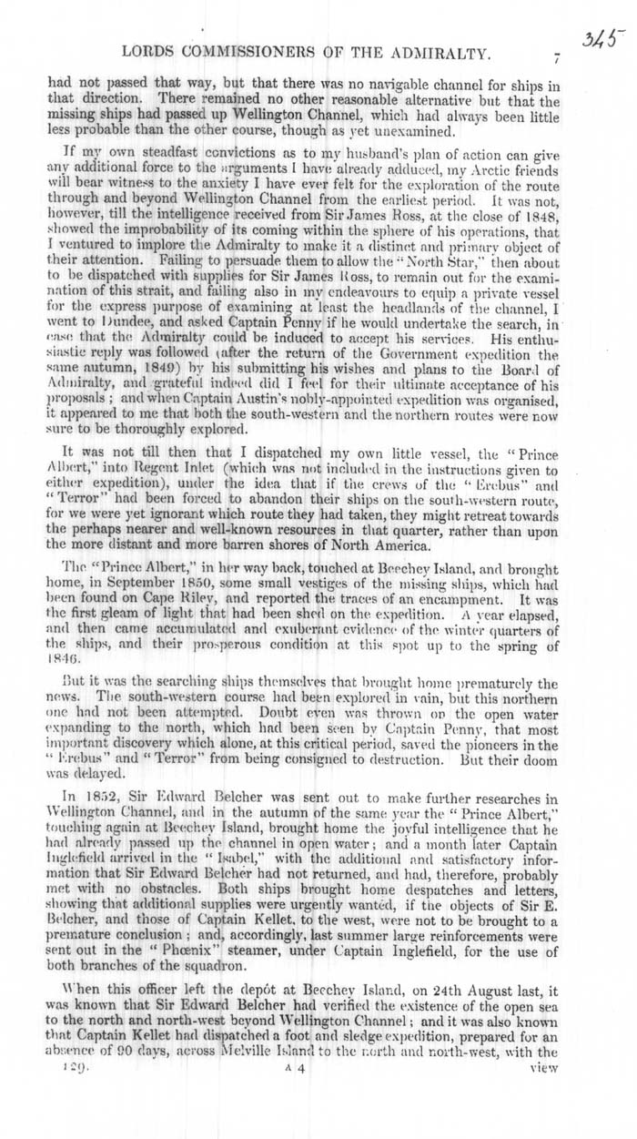 Arctic Blue Books: taylor 1854b, page 7