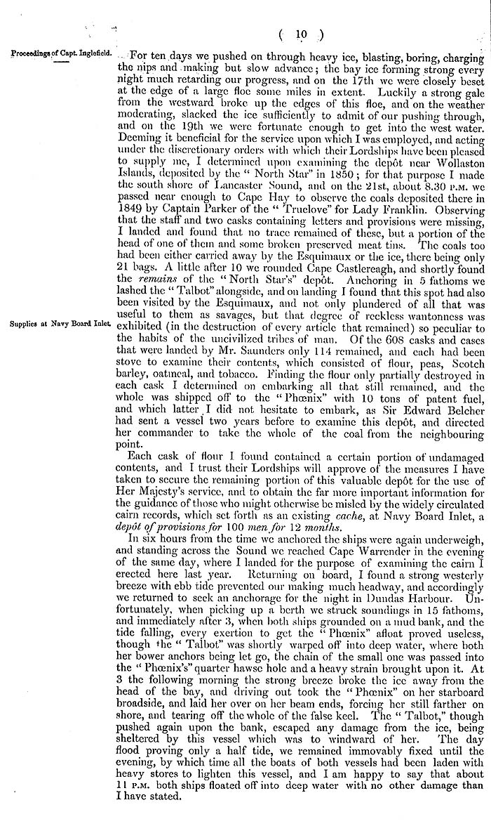 Arctic Blue Books: taylor 1855a, page 10
