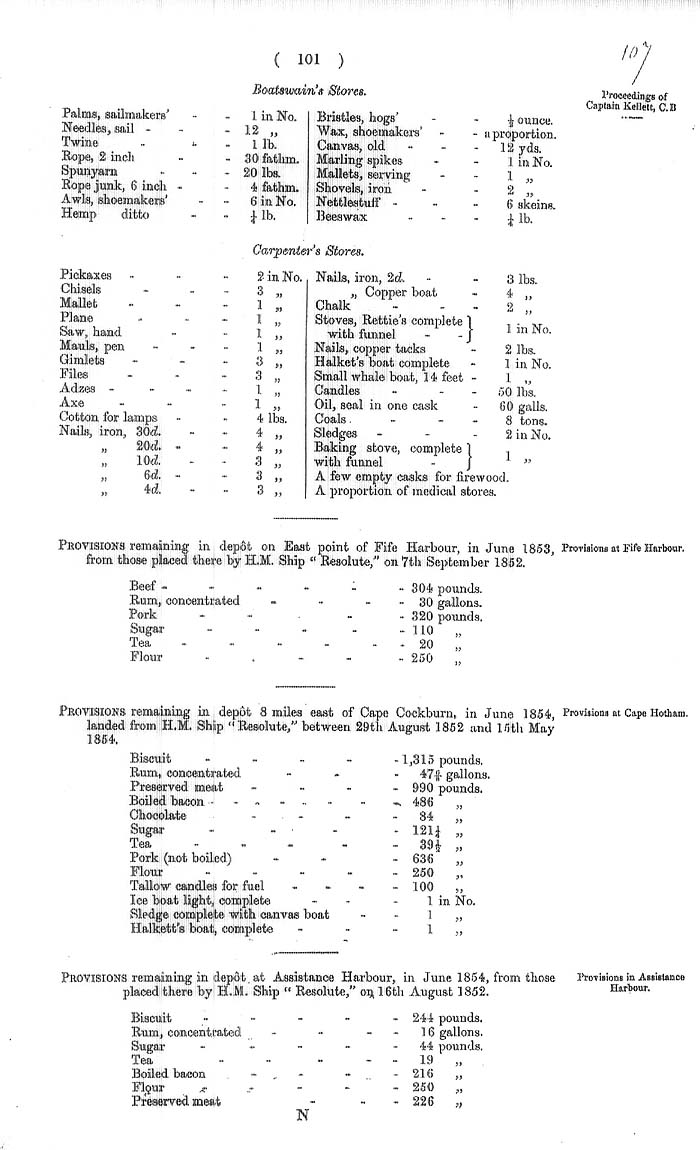 Arctic Blue Books: taylor 1855a, page 101