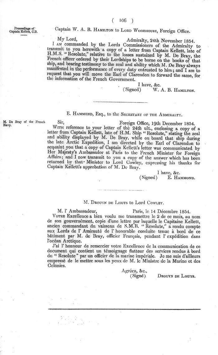 Arctic Blue Books: taylor 1855a, page 106