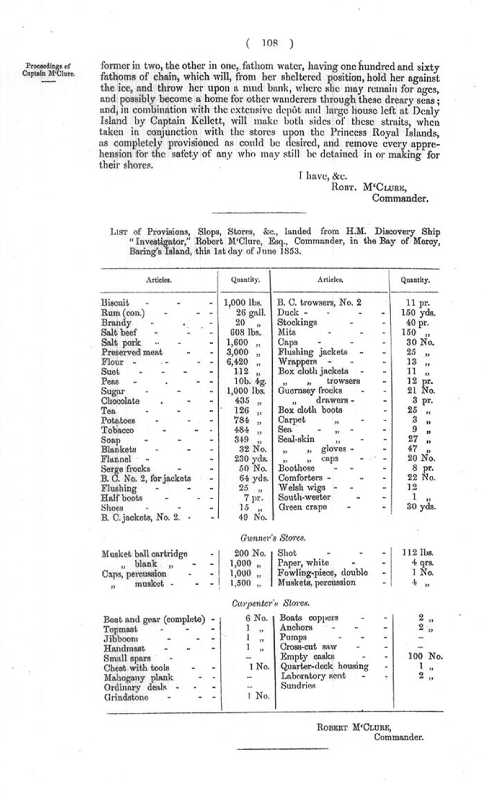 Arctic Blue Books: taylor 1855a, page 108