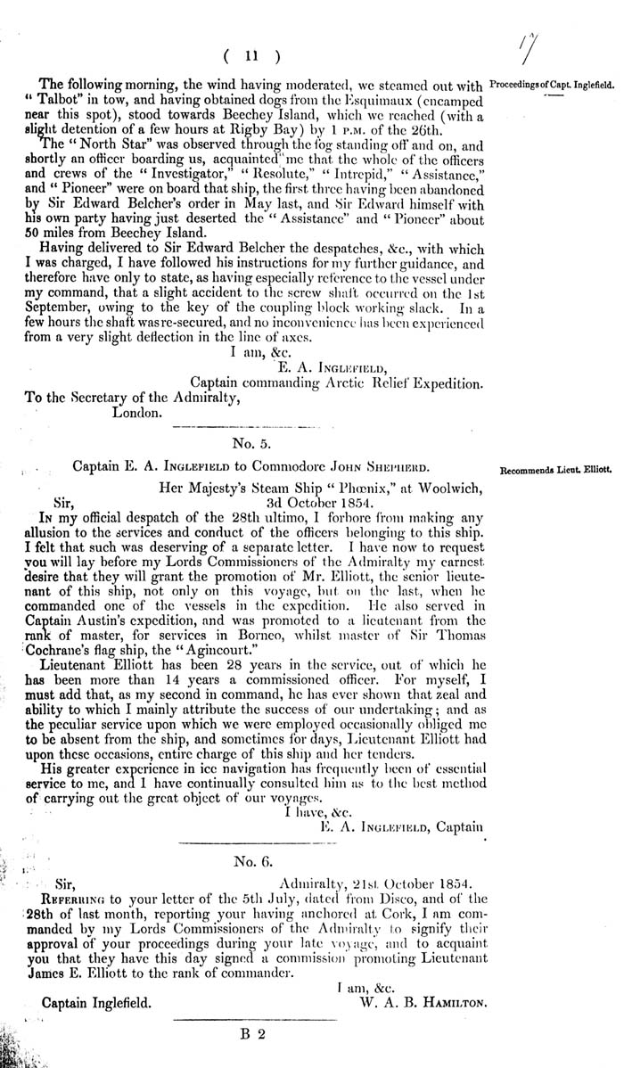 Arctic Blue Books: taylor 1855a, page 11