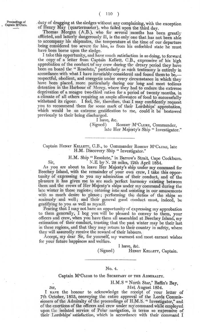 Arctic Blue Books: taylor 1855a, page 110