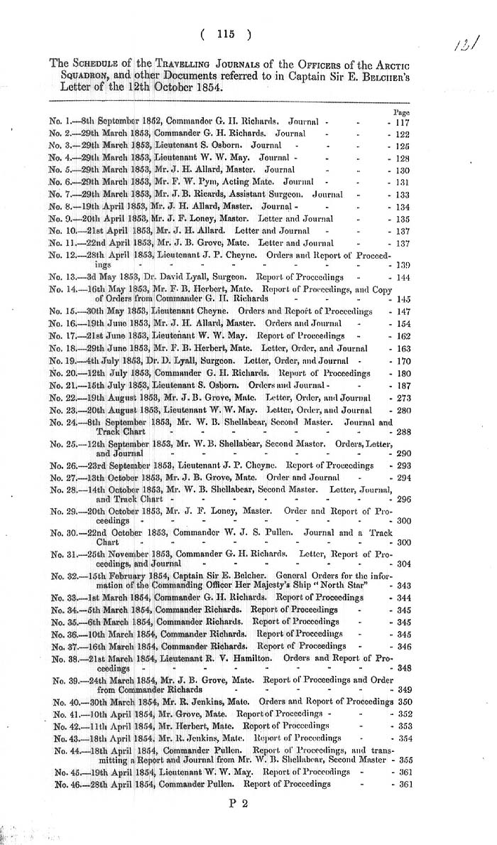 Arctic Blue Books: taylor 1855a, page 115