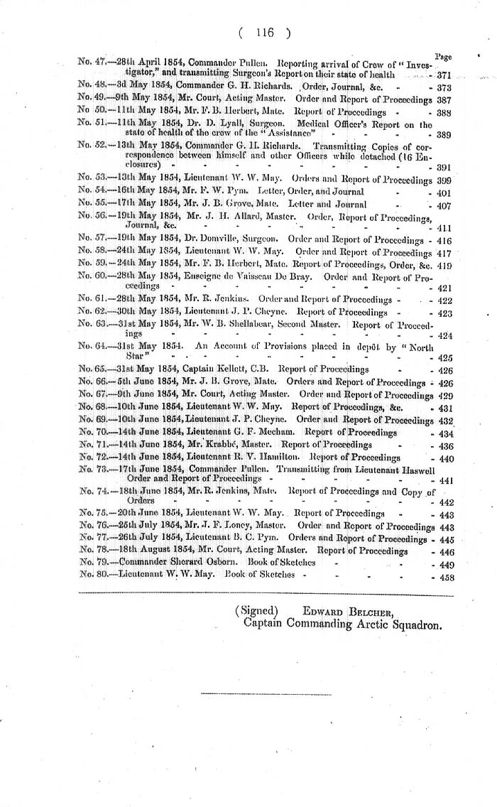 Arctic Blue Books: taylor 1855a, page 116
