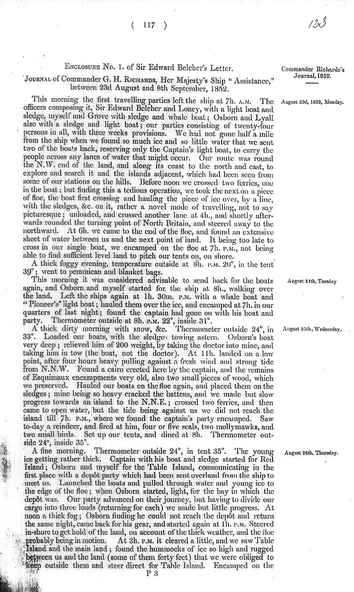 Arctic Blue Books: taylor 1855a, page 117