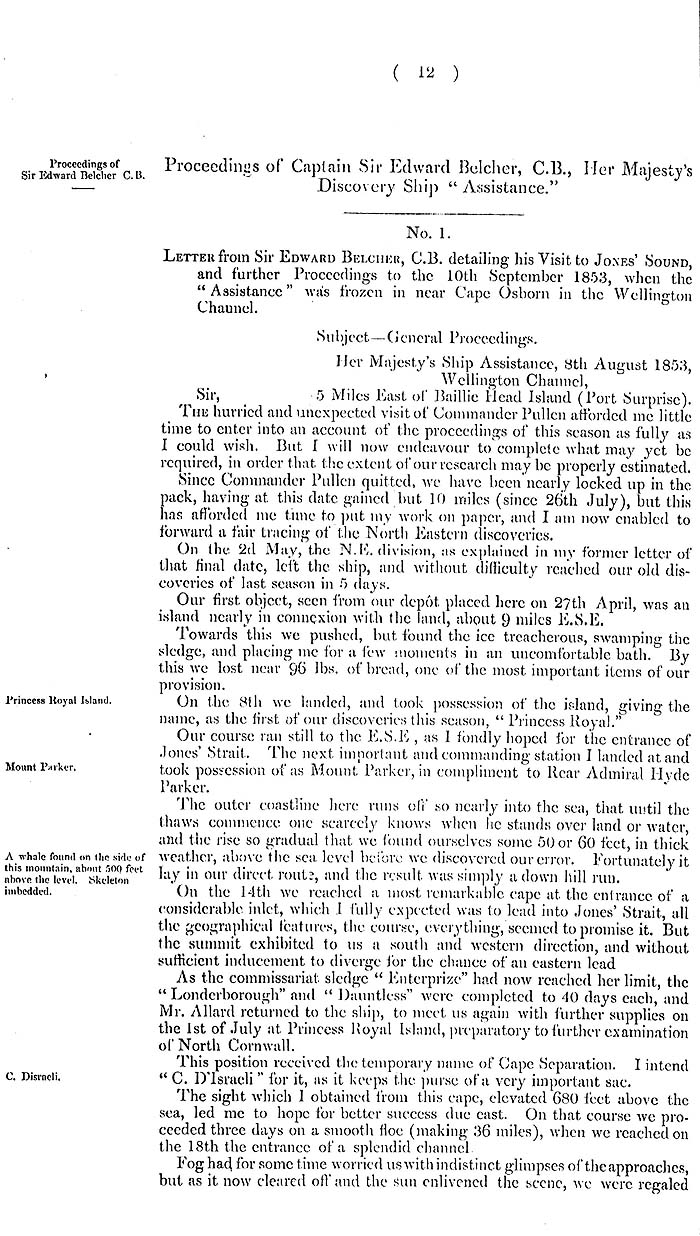 Arctic Blue Books: taylor 1855a, page 12