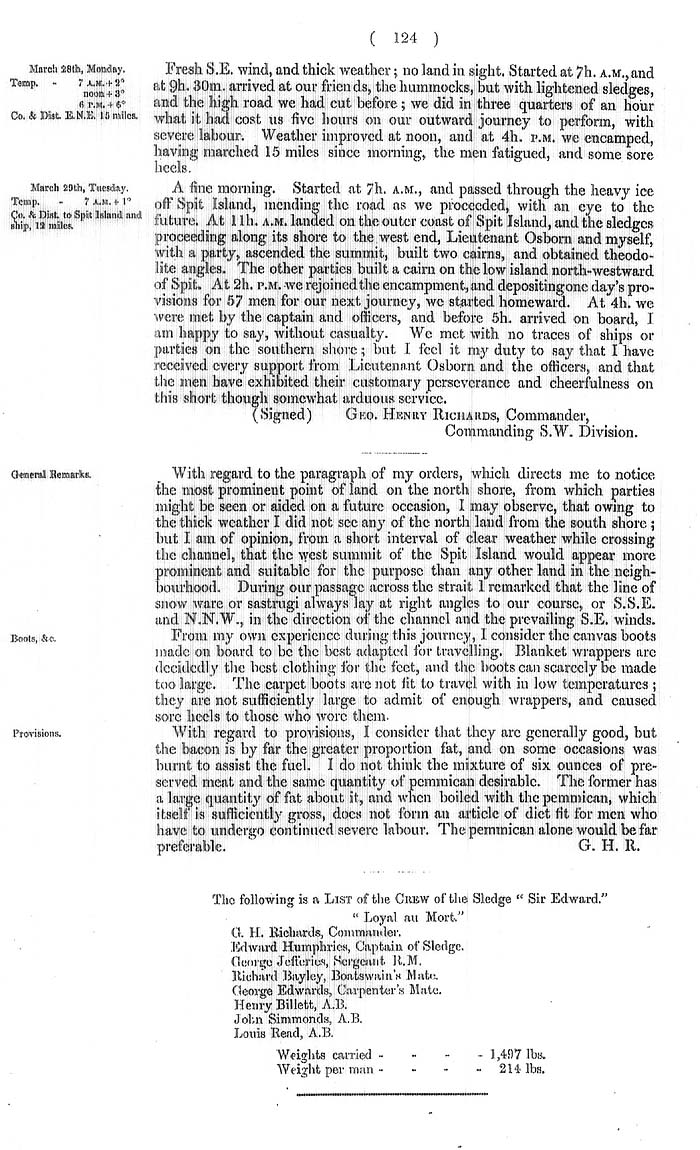 Arctic Blue Books: taylor 1855a, page 124