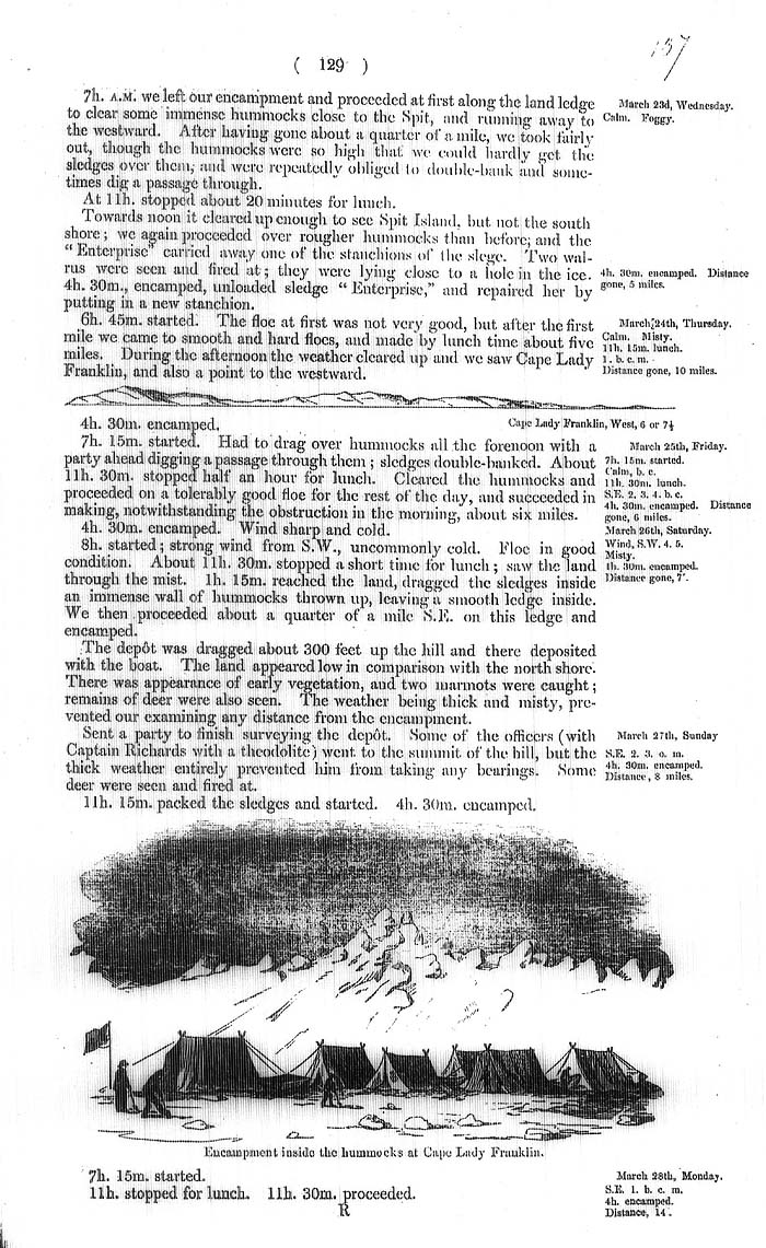 Arctic Blue Books: taylor 1855a, page 129