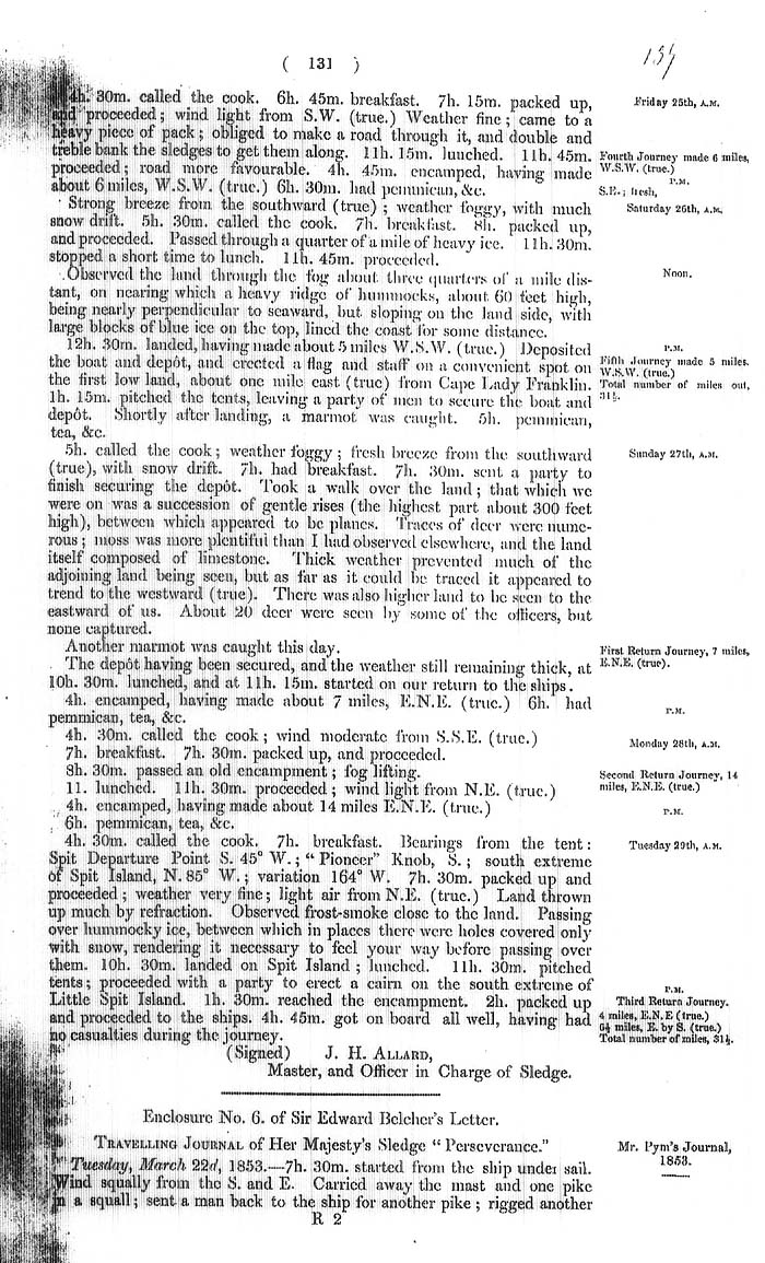 Arctic Blue Books: taylor 1855a, page 131