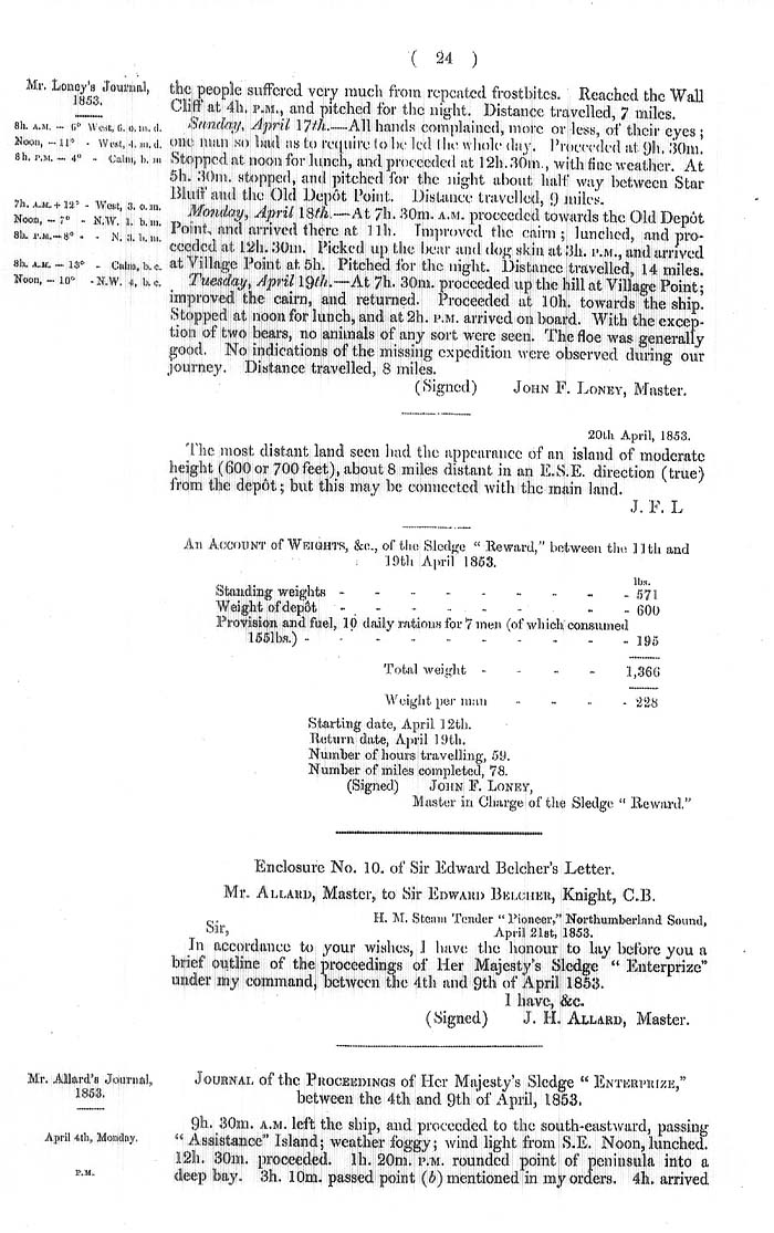 Arctic Blue Books: taylor 1855a, page 136