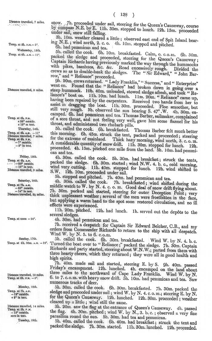 Arctic Blue Books: taylor 1855a, page 138