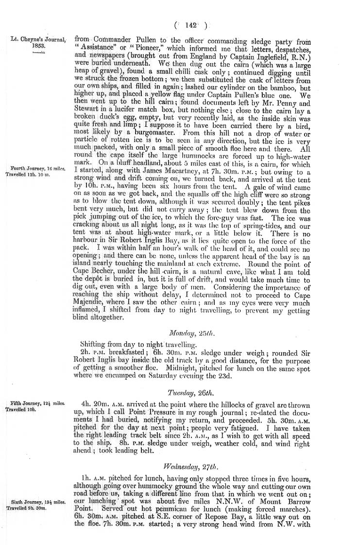 Arctic Blue Books: taylor 1855a, page 142